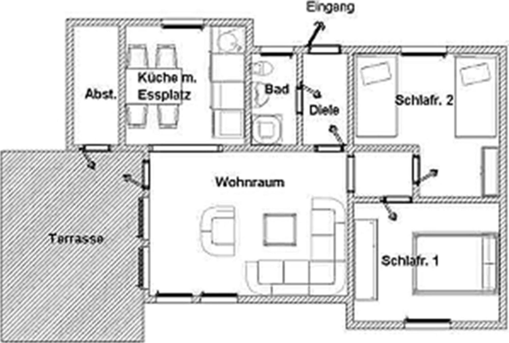Bungalow M 43 In Burhave Buitenkant foto
